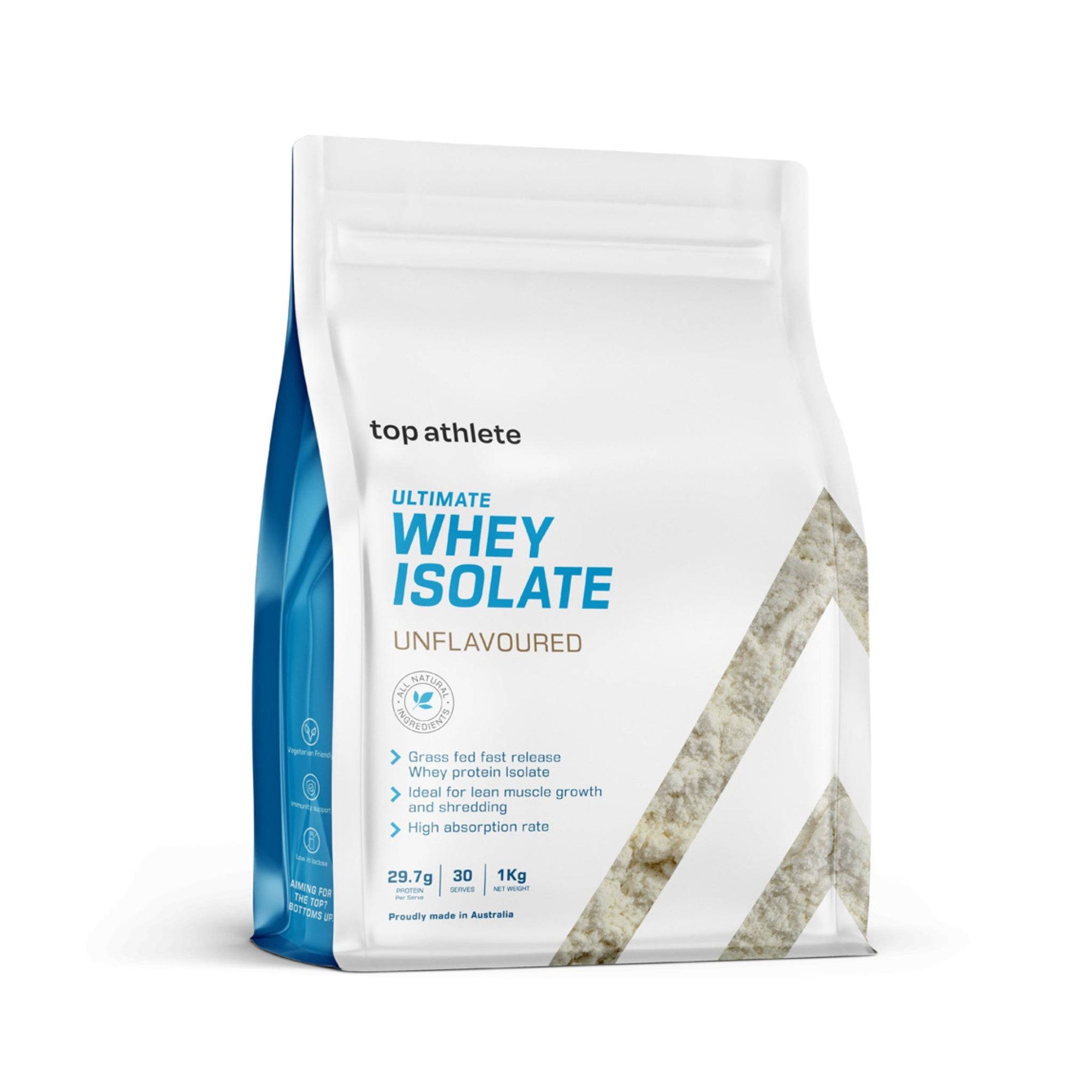 Top Athlete Ultimate Whey Isolate Unflavoured Unflavoured pack